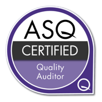 ASQ Certified Quality Auditor badge